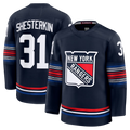 Trusc NY.Rangers #31 Igor Shesterkin Navy Alternate Premier Player Jerseys