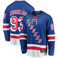 Trusc NY.Rangers #93 Mika Zibanejad Blue Home Breakaway Player Jerseys