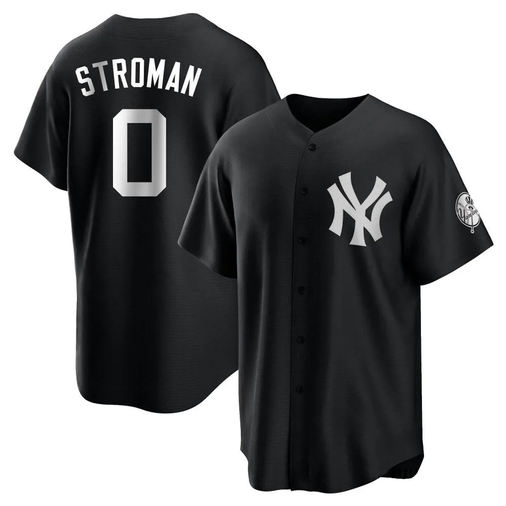 Trusc NY.Yankees #0 Marcus Stroman Player Black Game Stitched Jerseys