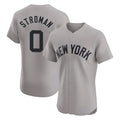 Trusc NY.Yankees #0 Marcus Stroman Player Gray Limited Elite Home Stitched Jerseys