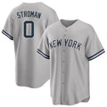 Trusc NY.Yankees #0 Marcus Stroman Player Gray Road Game Stitched Jerseys