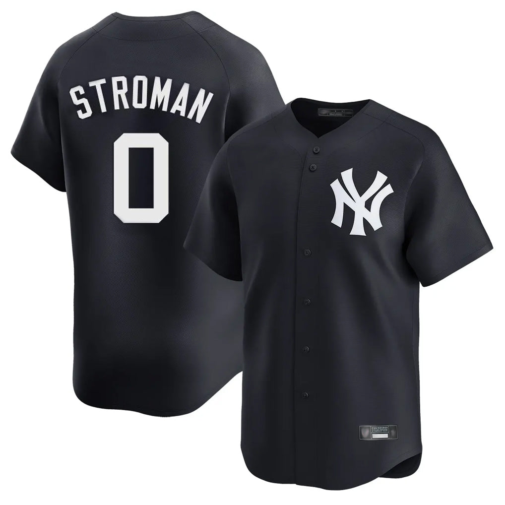 Trusc NY.Yankees #0 Marcus Stroman Player Navy Alternate Limited Home Stitched Jerseys