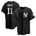 Trusc NY.Yankees #11 Anthony Volpe Player Black Game Stitched Jerseys