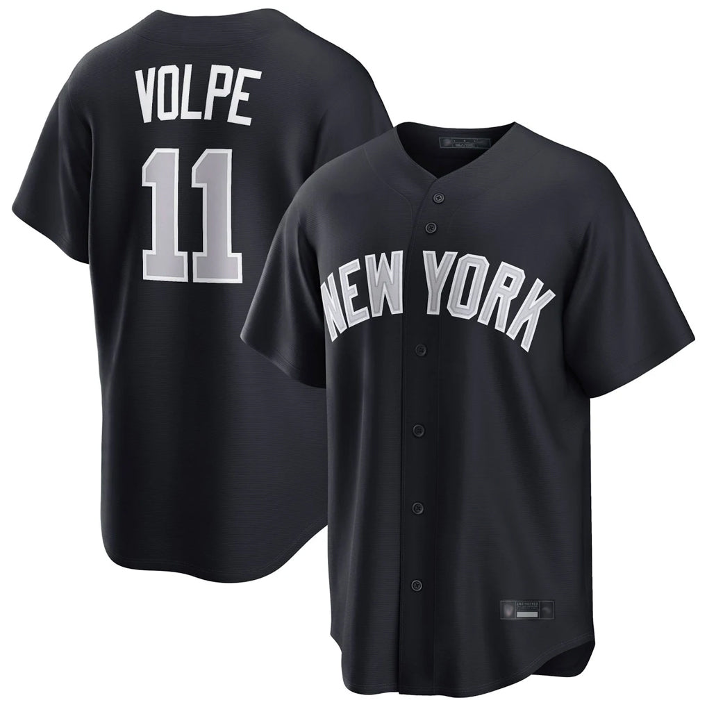Trusc NY.Yankees #11 Anthony Volpe Player Navy Home Game Stitched Jerseys