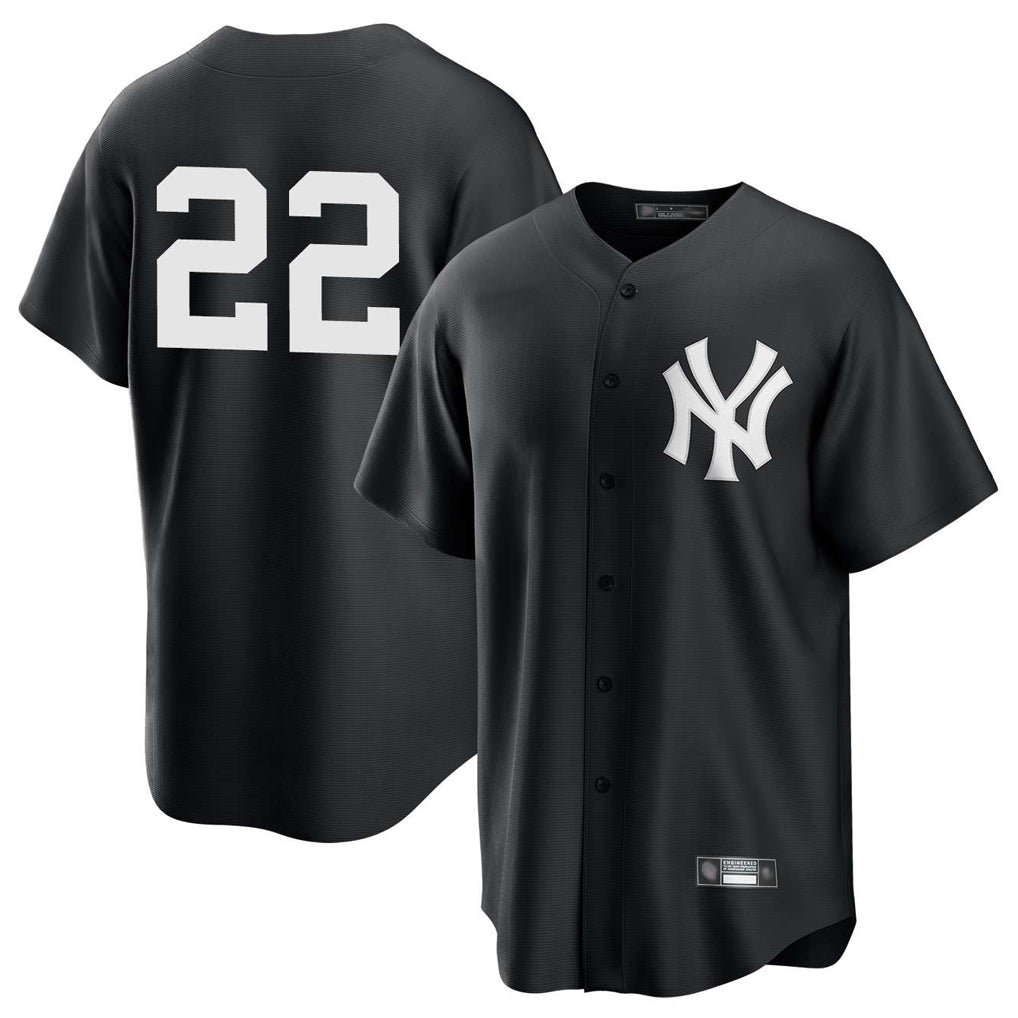 Trusc NY.Yankees #22 Ben Rice Player Black Game Stitched Jerseys