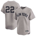 Trusc NY.Yankees #22 Ben Rice Player Gray Limited Stitched Jerseys