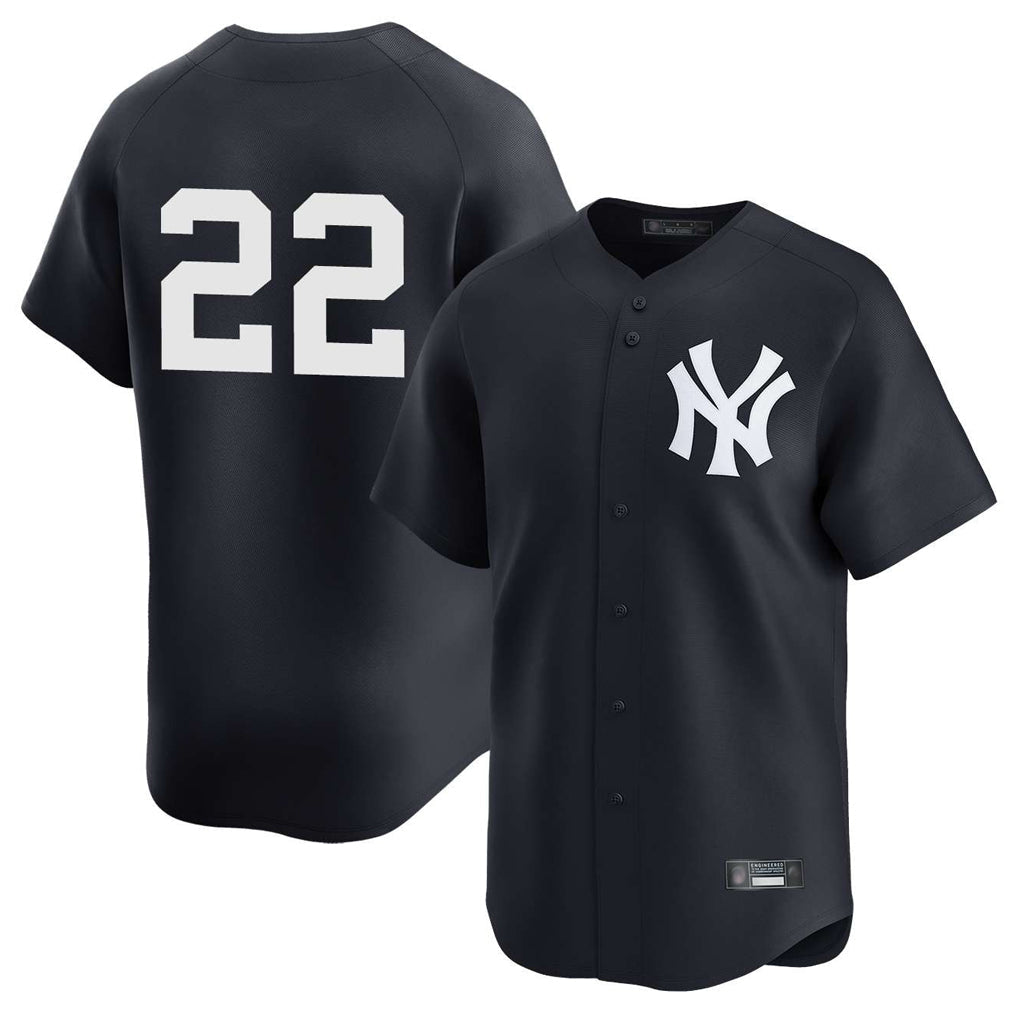 Trusc NY.Yankees #22 Ben Rice Player Navy Alternate Limited Stitched Jerseys