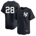 Trusc NY.Yankees #28 Austin Wells Player Navy Alternate Limited Stitched Jerseys