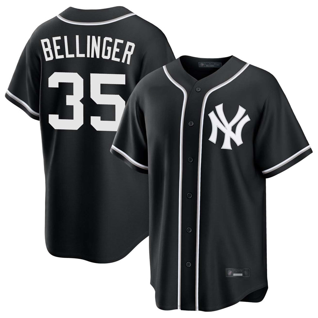 Trusc NY.Yankees #35 Cody Bellinger Player Black Out Game Stitched Jerseys