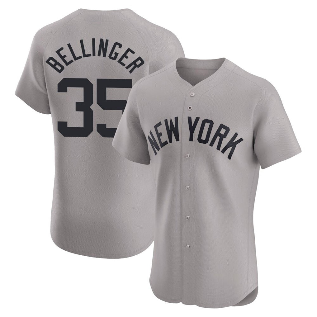 Trusc NY.Yankees #35 Cody Bellinger Player Gray Limited Elite Home Stitched Jerseys