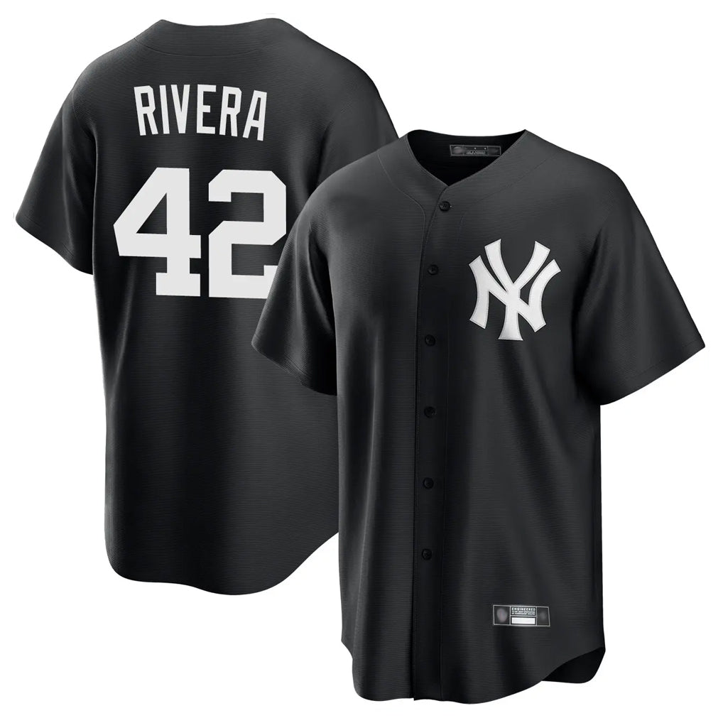 Trusc NY.Yankees #42 Mariano Rivera Player Black Game Stitched Jerseys