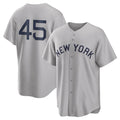 Trusc NY.Yankees #45 Gerrit Cole Player Gray Field of Dreams Game Stitched Jerseys