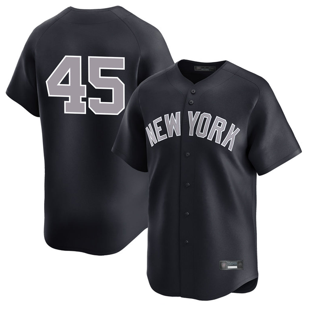 Trusc NY.Yankees #45 Gerrit Cole Player Navy Limited Game Stitched Jerseys