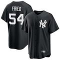 Trusc NY.Yankees #54 Max Fried Player Black Game Stitched Jerseys