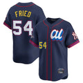 Trusc NY.Yankees #54 Max Fried Player Navy All Star Limited Home Stitched Jerseys