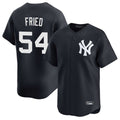 Trusc NY.Yankees #54 Max Fried Player Navy Limited Game Stitched Jerseys