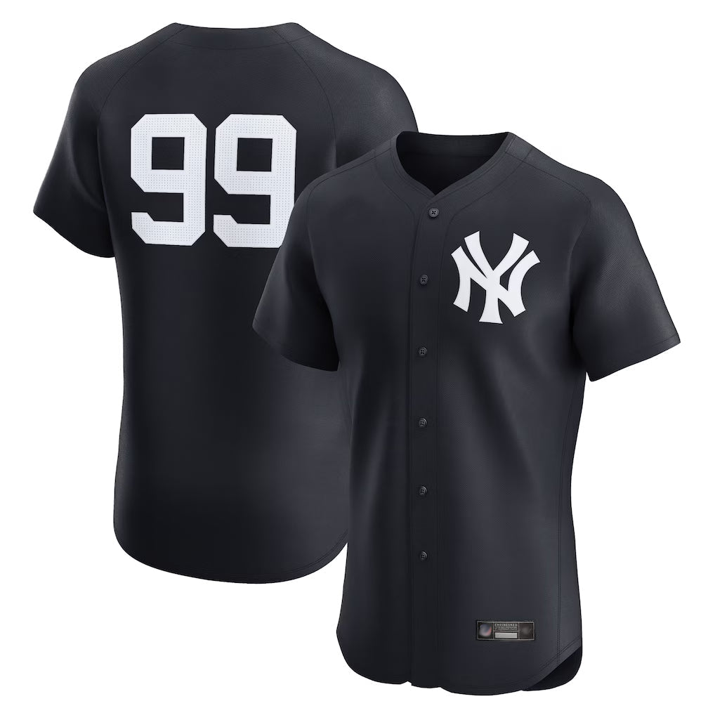 Trusc NY.Yankees #99 Aaron Judge Player Navy Limited Home Elite Game Stitched Jerseys