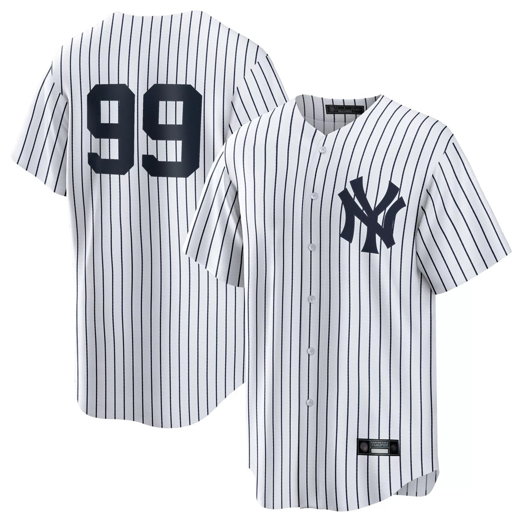 Trusc NY.Yankees #99 Aaron Judge Player White Game Home Stitched Jerseys