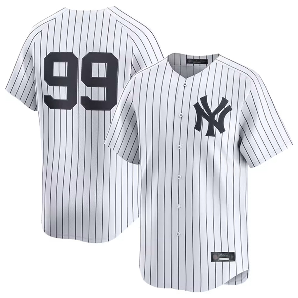 Trusc NY.Yankees #99 Aaron Judge Player White Limited Home Stitched Jerseys