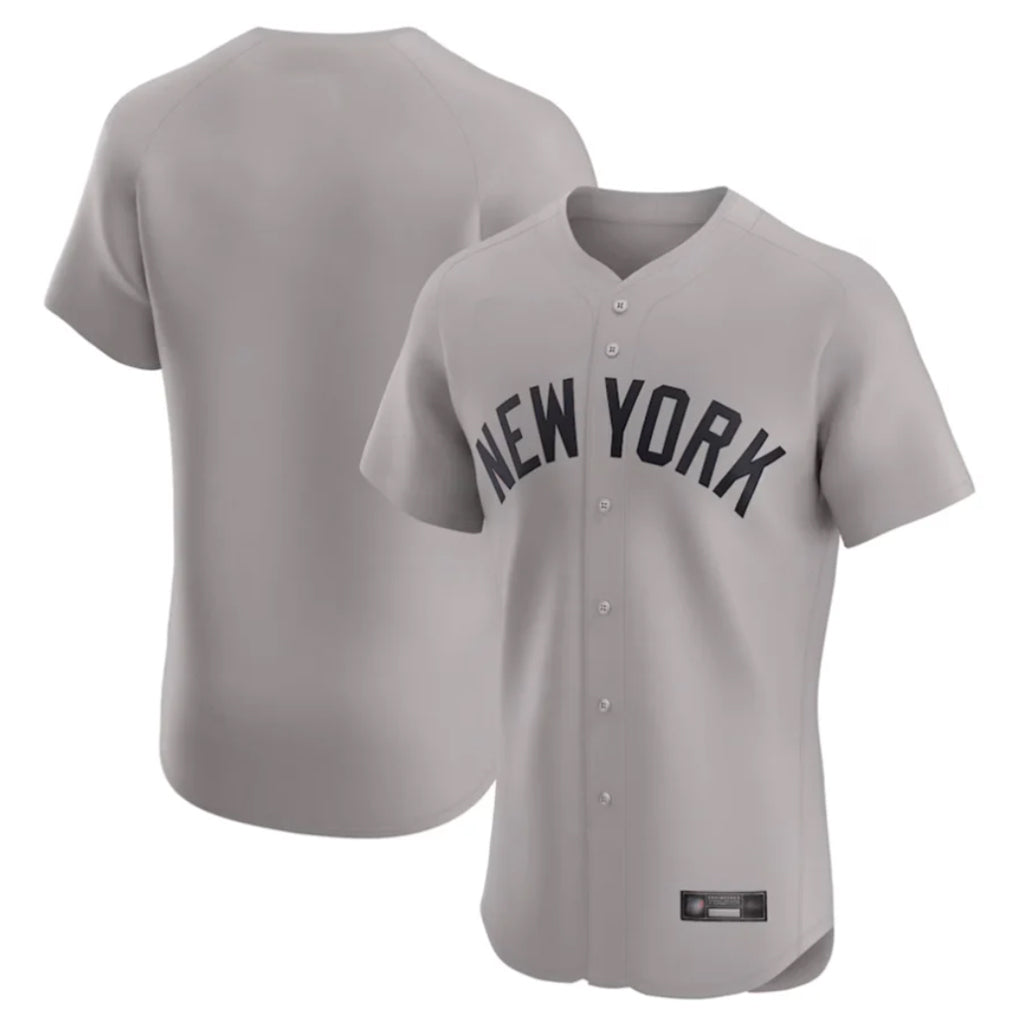 Trusc NY.Yankees Blank Player Gray Limited Elite Home Stitched Jerseys