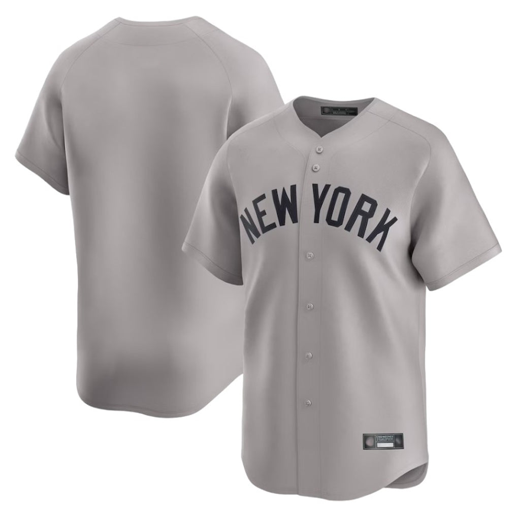 Trusc NY.Yankees Blank Player Gray Limited Home Stitched Jerseys