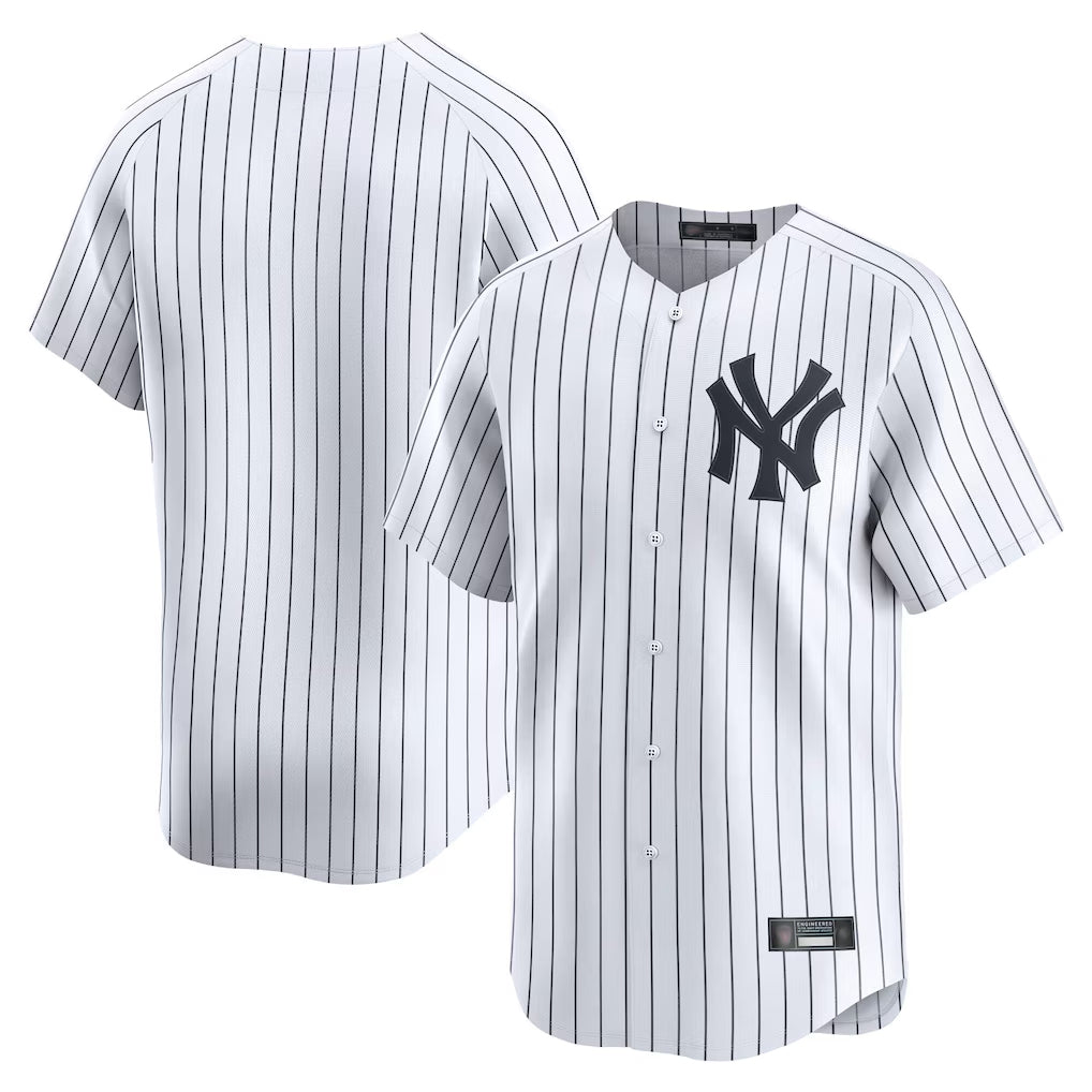 Trusc NY.Yankees Blank Player White Limited Home Stitched Jerseys