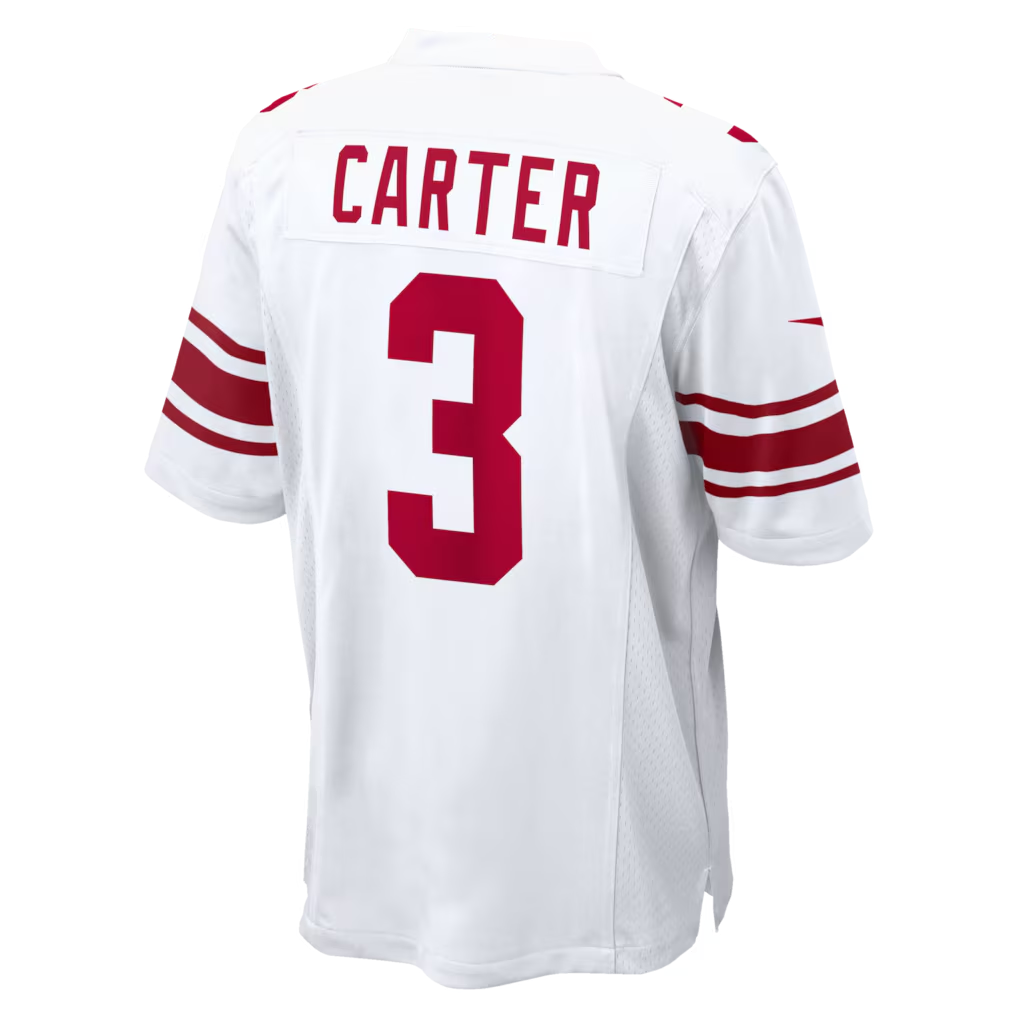 Trusc NY.ork #3 Giants Abdul Carter  White Game Stitched Jerseys