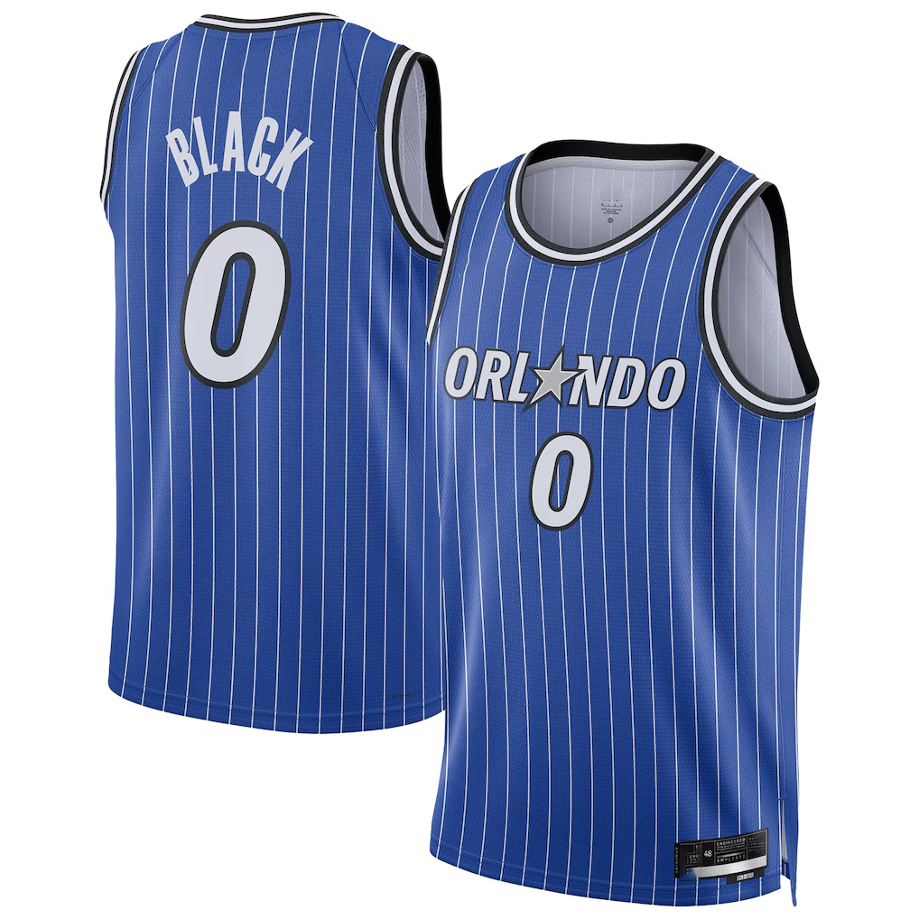Trusc O.Magic #0 Anthony Black Blue Swingman Player Jerseys - Icon Edition
