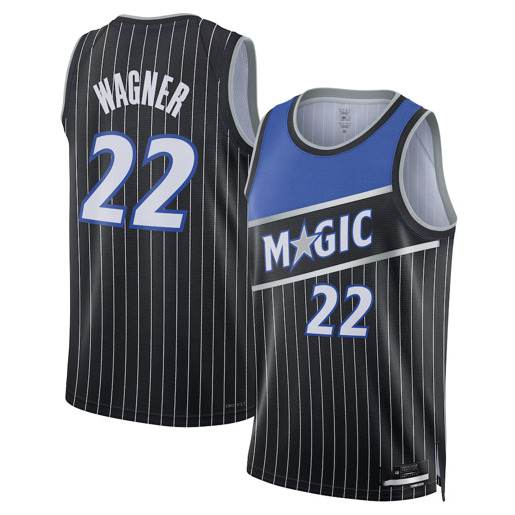 Trusc O.Magic #22 Franz Wagner Black Swingman Jerseys - Statement Edition