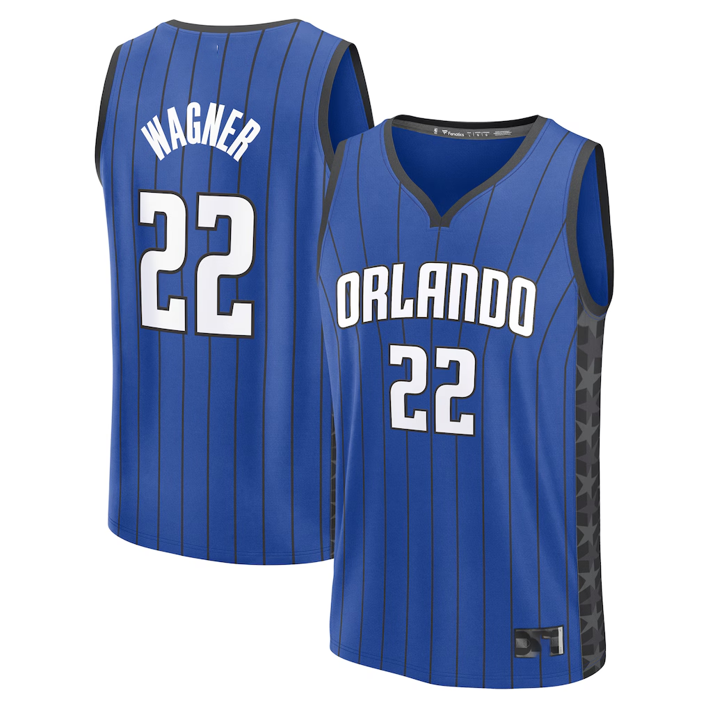 Trusc O.Magic #22 Franz Wagner  Blue Fast Break Replica Player Jerseys - Statement Edition