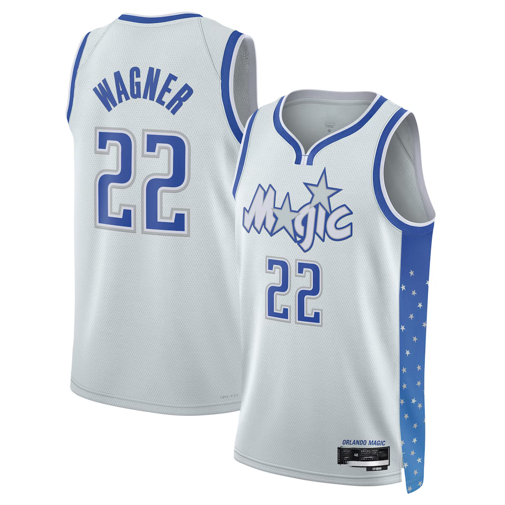 Trusc O.Magic #22 Franz Wagner Silver 2025-26 Swingman Jerseys - City Edition