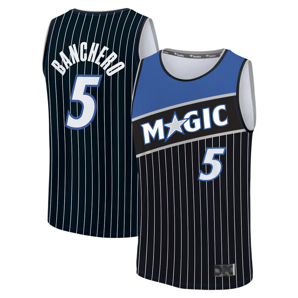 Trusc O.Magic #5 Paolo Banchero Black Fast Break Jerseys - Statement Edition