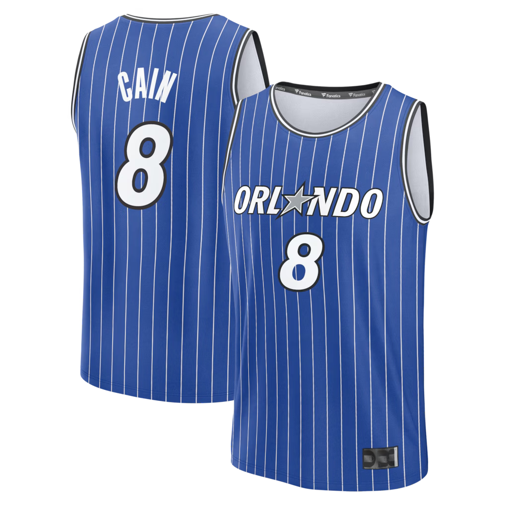 Trusc O.Magic #8 Jamal Cain Blue Fast Break Jerseys - Icon Edition