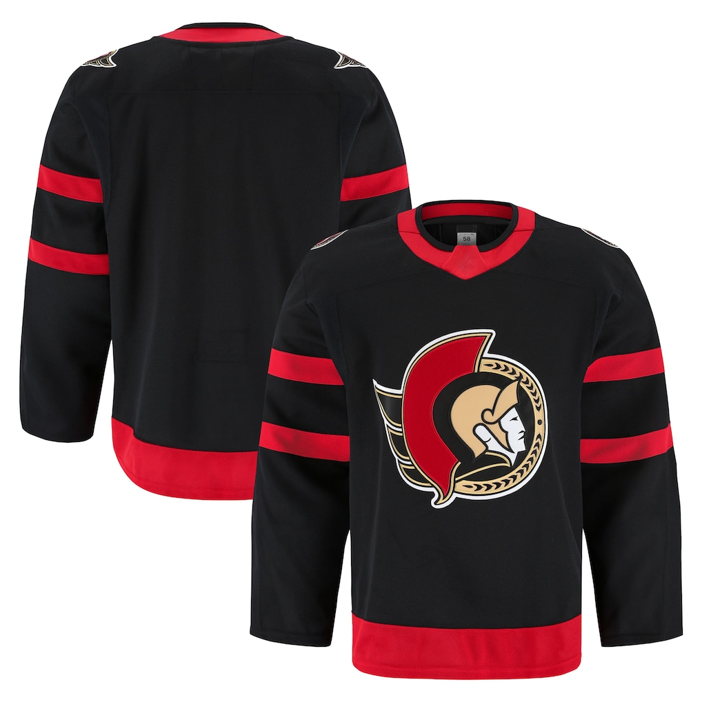 Trusc O.Senators Black Home Authentic Pro Jerseys