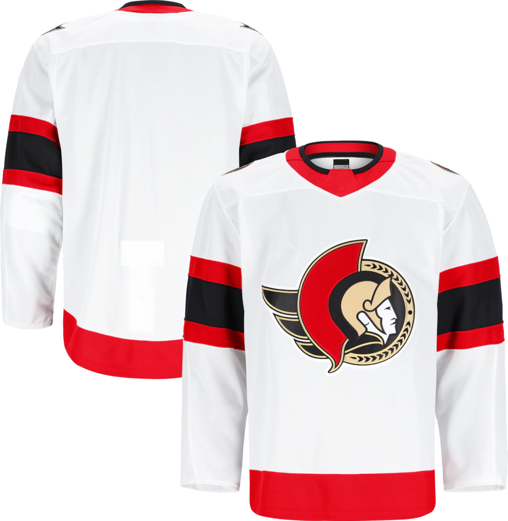 Trusc O.Senators White Away Authentic Pro Jerseys