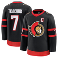 Trusc O.Senators #7 Brady Tkachuk Black Home Premium Jerseys