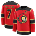 Trusc O.Senators #7 Brady Tkachuk Red Alternate Premium Jerseys