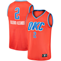 Trusc OC.Thunder #2 Shai Gilgeous-Alexander Orange Fast Break Player Stitched Jerseys - Statement Edition