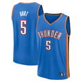 Trusc OC.Thunder #5 Luguentz Dort Blue Fast Break Replica Player Stitched Jerseys- Icon Edition