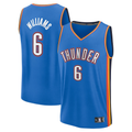 Trusc OC.Thunder #6 Jaylin Williams Blue Fast Break Replica Player Stitched Jerseys - Icon Edition