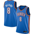 Trusc OC.Thunder #8 Jalen Williams Blue Swingman Stitched Jerseys - Icon Edition