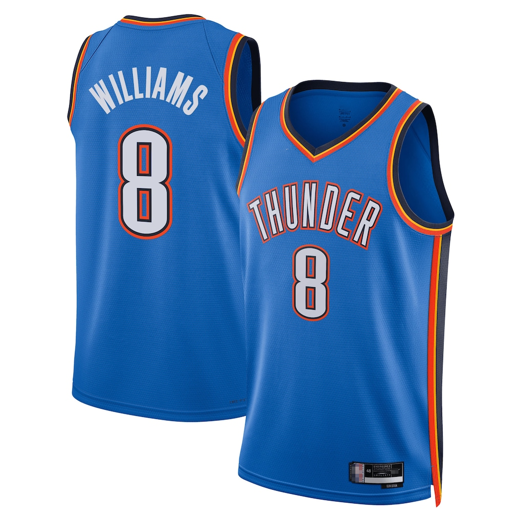 Trusc OC.Thunder #8 Jared McCain Blue Swingman Stitched Jerseys - Icon Edition