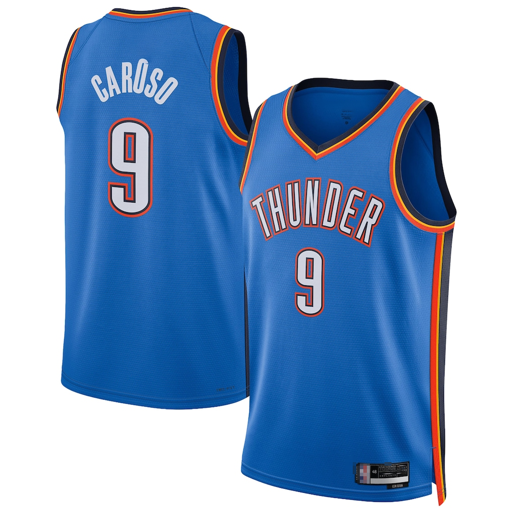 Trusc OC.Thunder #9 Alex Caruso Blue Swingman Stitched Jerseys - Icon Edition