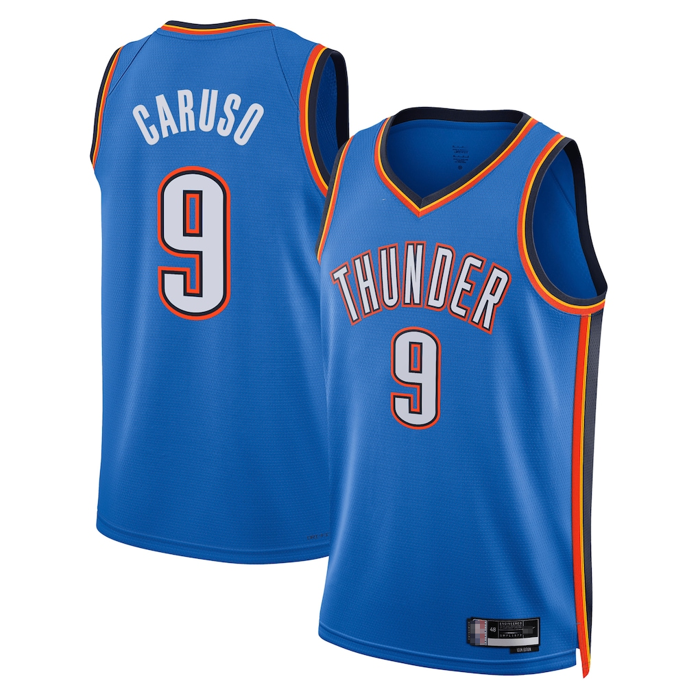 Trusc OC.Thunder #9 Alex Caruso Blue Swingman Stitched Jerseys- Icon Edition