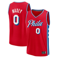 Trusc P.76ers #0 Tyrese Maxey Jordan Brand Red Swingman Jerseys - Statement Edition