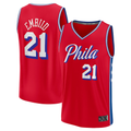 Trusc P.76ers #21 Joel Embiid Red Fast Break Replica Player Jerseys - Statement Edition