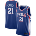 Trusc P.76ers #21 Joel Embiid Royal 2019-2020 Swingman Jerseys - Icon Edition