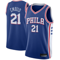 Trusc P.76ers #21 Joel Embiid Royal Swingman Jerseys - Icon Edition