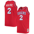 Trusc P.76ers #2 Moses Malone Mitchell & Ness Red 1982-83 Big & Tall Hardwood Classics Swingman Jerseys