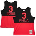 Trusc P.76ers #3 Allen Iverson Mitchell & Ness Black 2003-04 Hardwood Classics Reload 2.0 Swingman Jerseys